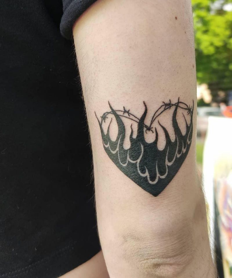 30 Unique Black Heart Tattoos You Can Copy