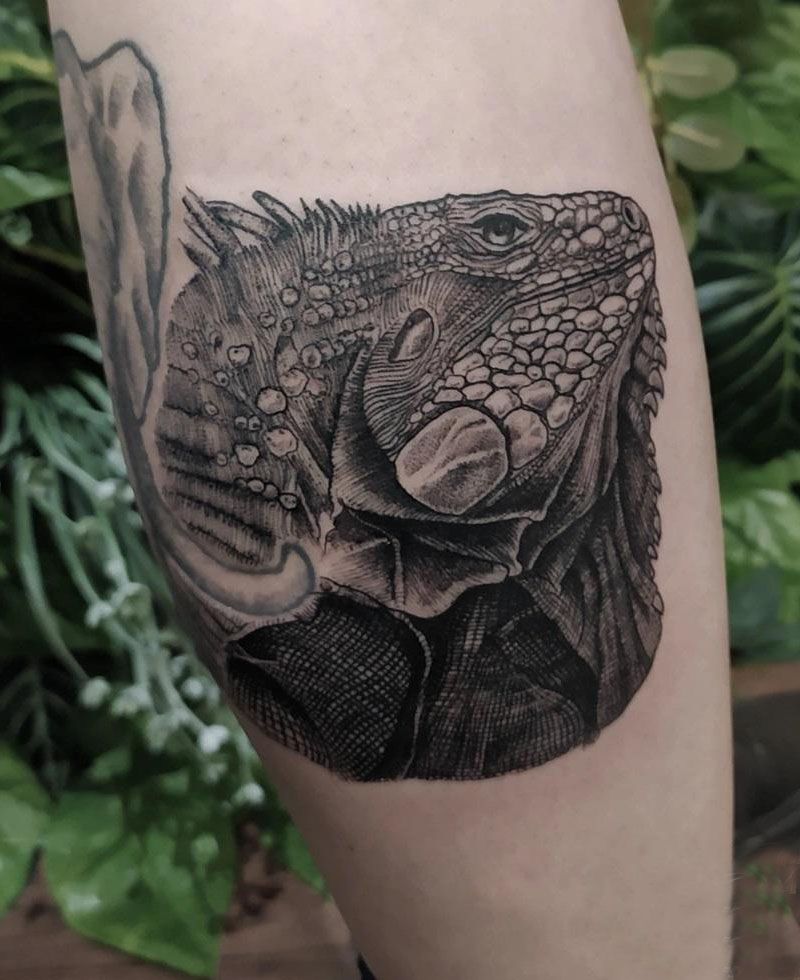 30 Pretty Iguana Tattoos You Will Love