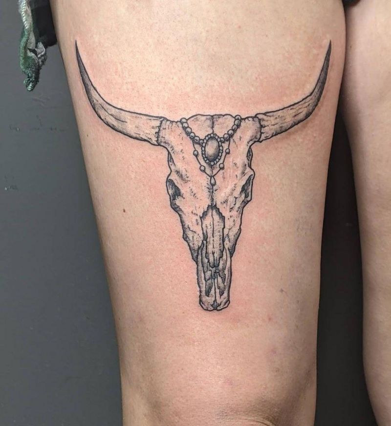 30 Cool Longhorn Tattoos You Must See