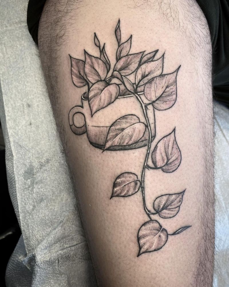 30 Unique Pothos Tattoos Make You Attractive