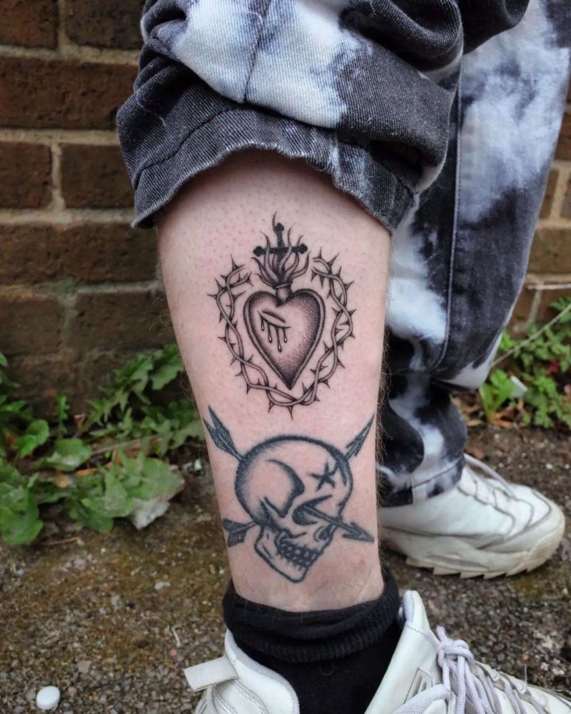 30 Unique Sacred Heart Tattoos for Your Inspiration