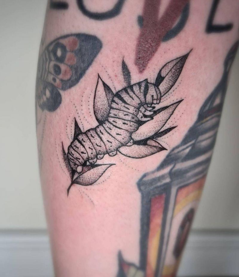 30 Pretty Caterpillar Tattoos You Will Love