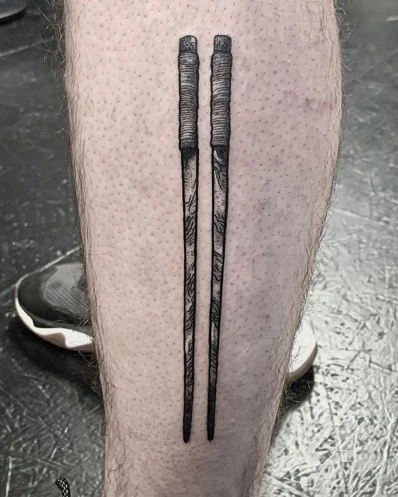 30 Unique Chopstick Tattoos You Must See