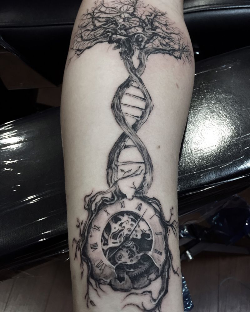 30 Unique DNA Tree Tattoos You Can Copy