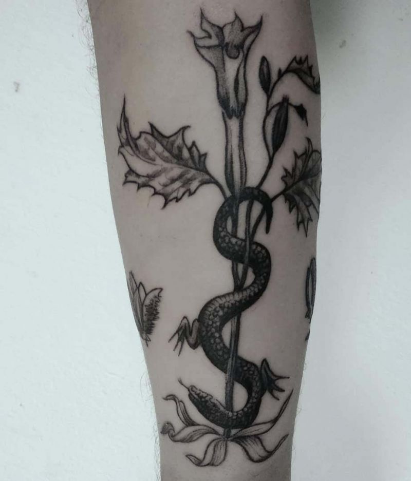 30 Unique Datura Tattoos to Inspire You