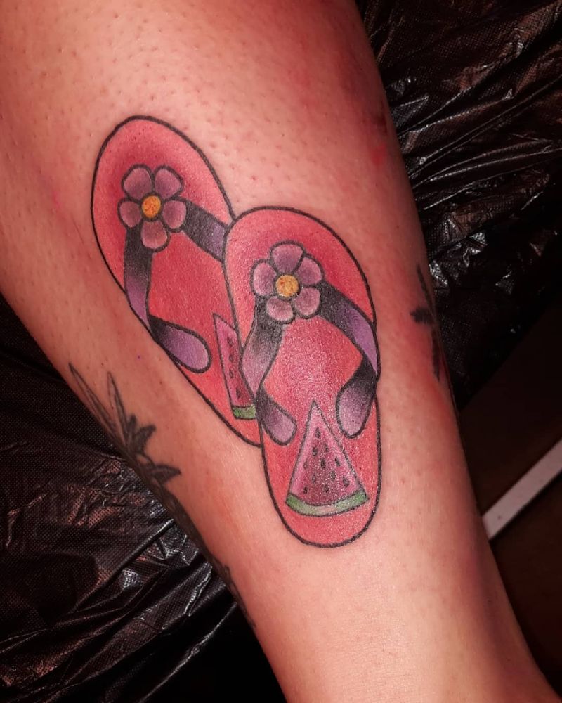 30 Unique Flip Flop Tattoos You Will Love