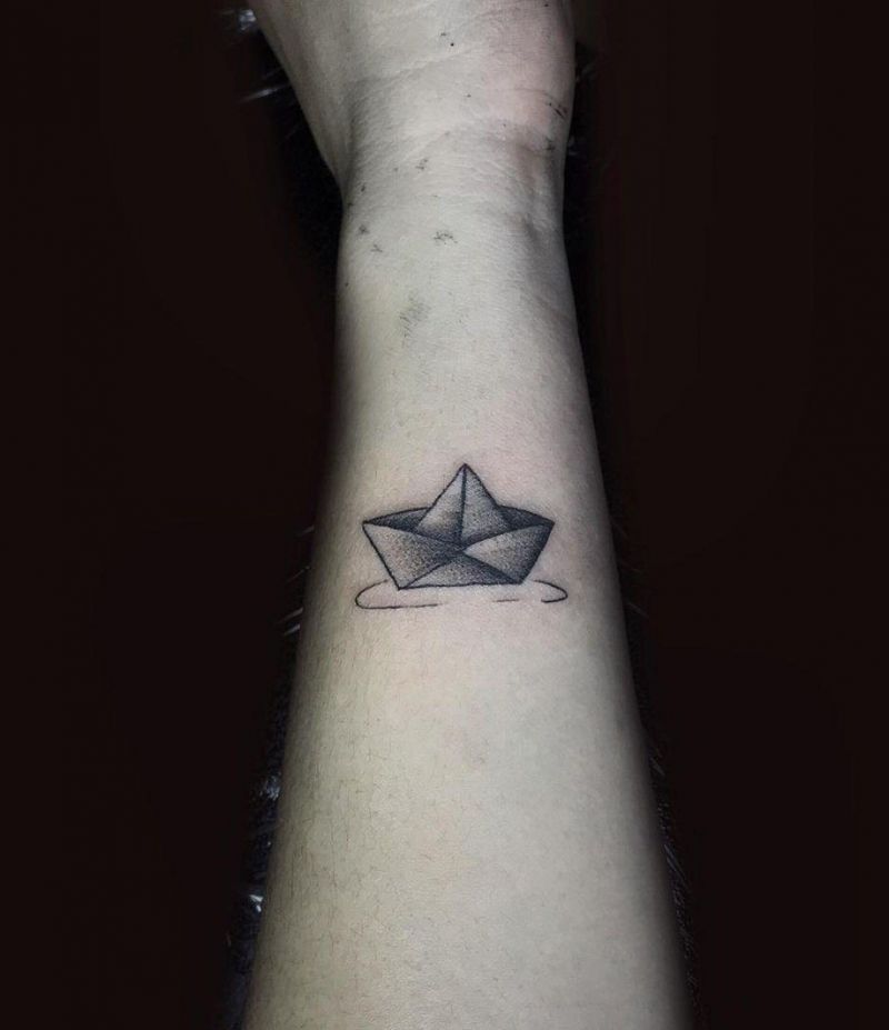 30 Unique Paper Boat Tattoos You Must Try