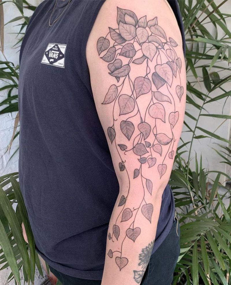 30 Unique Pothos Tattoos Make You Attractive