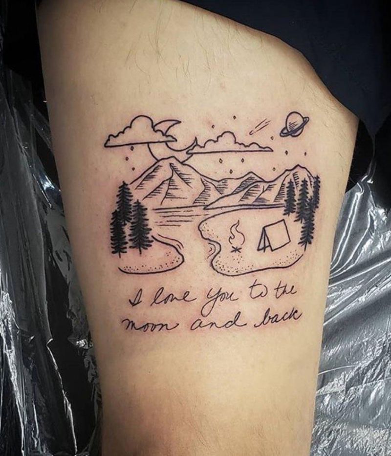30 Pretty Tent Tattoos You Must Love