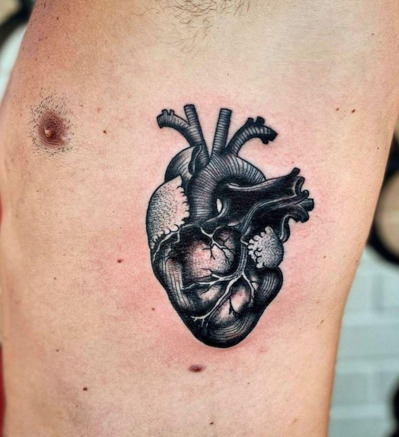 30 Unique Anatomical Heart Tattoos For Your Next Ink