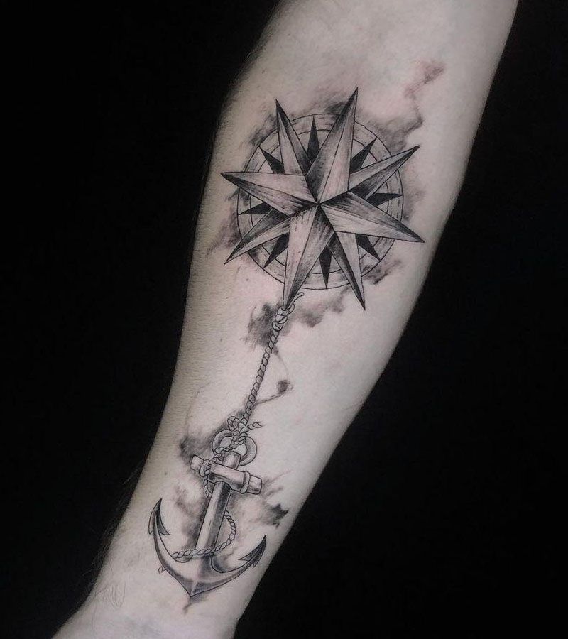 30 Unique Compass Tattoos You Must Try