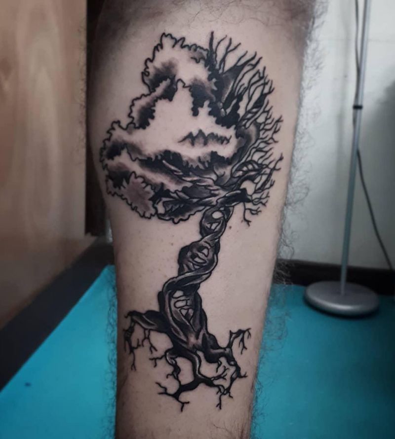 30 Unique DNA Tree Tattoos You Can Copy