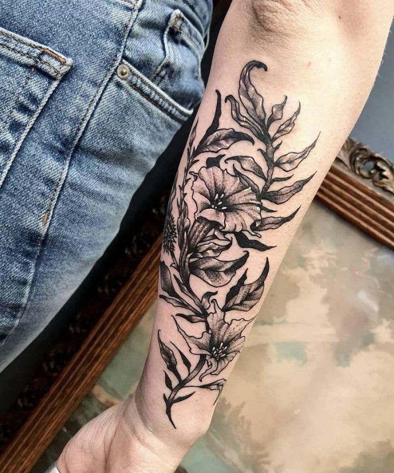 30 Unique Datura Tattoos to Inspire You