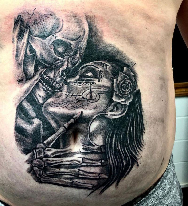 30 Unique Kiss of Death Tattoos You Must Try