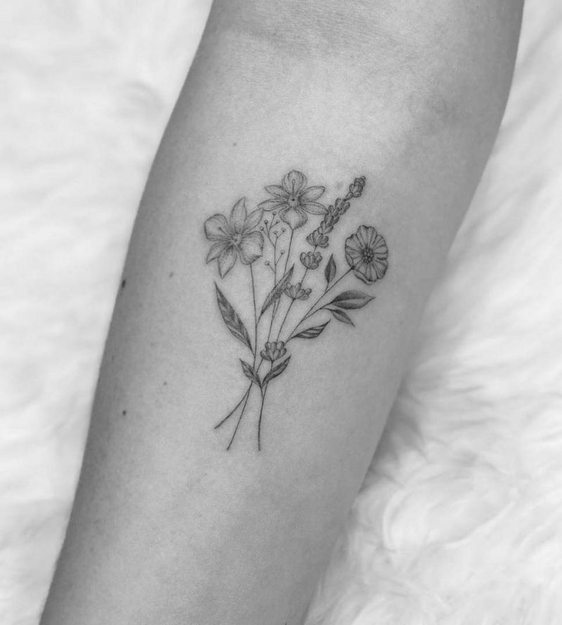 30 Elegant Lavender Tattoos You Can Copy