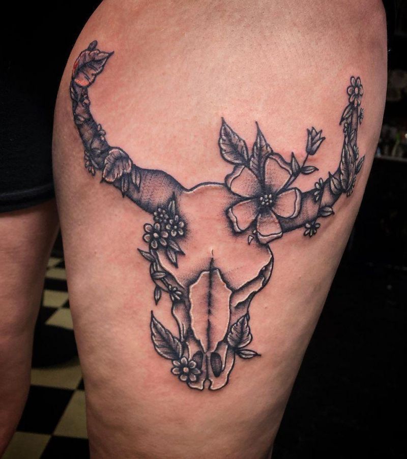 30 Cool Longhorn Tattoos You Must See