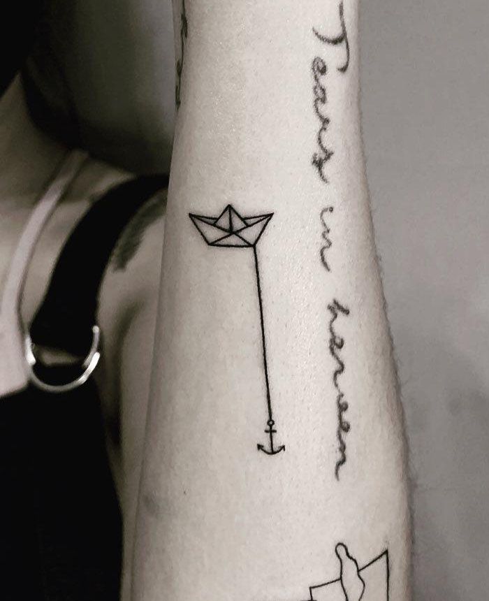 30 Unique Paper Boat Tattoos You Must Try