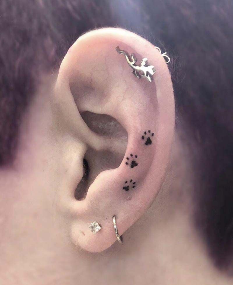 30 Unique Paw Print Tattoos You Must Try