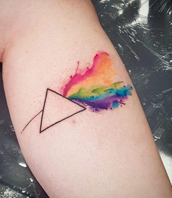 30 Elegant Prism Tattoos You Must Try