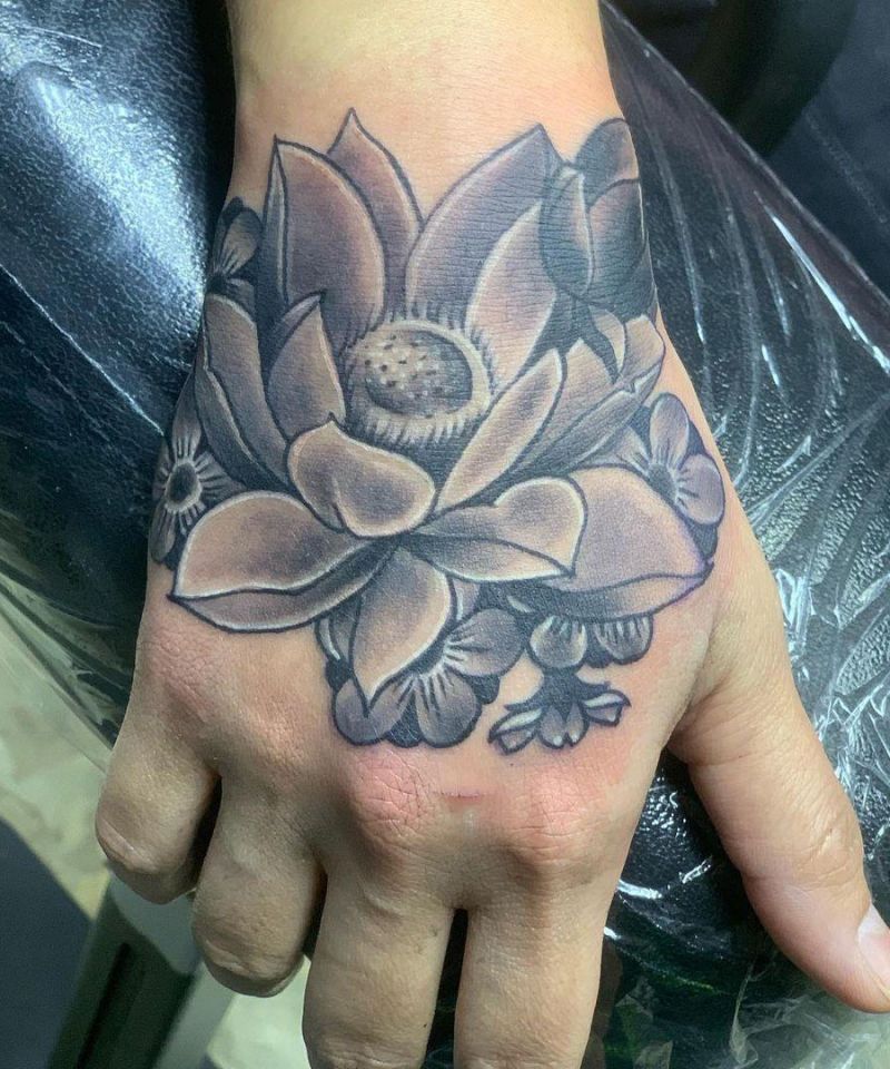 30 Unique Black Lotus Tattoos You Must Love