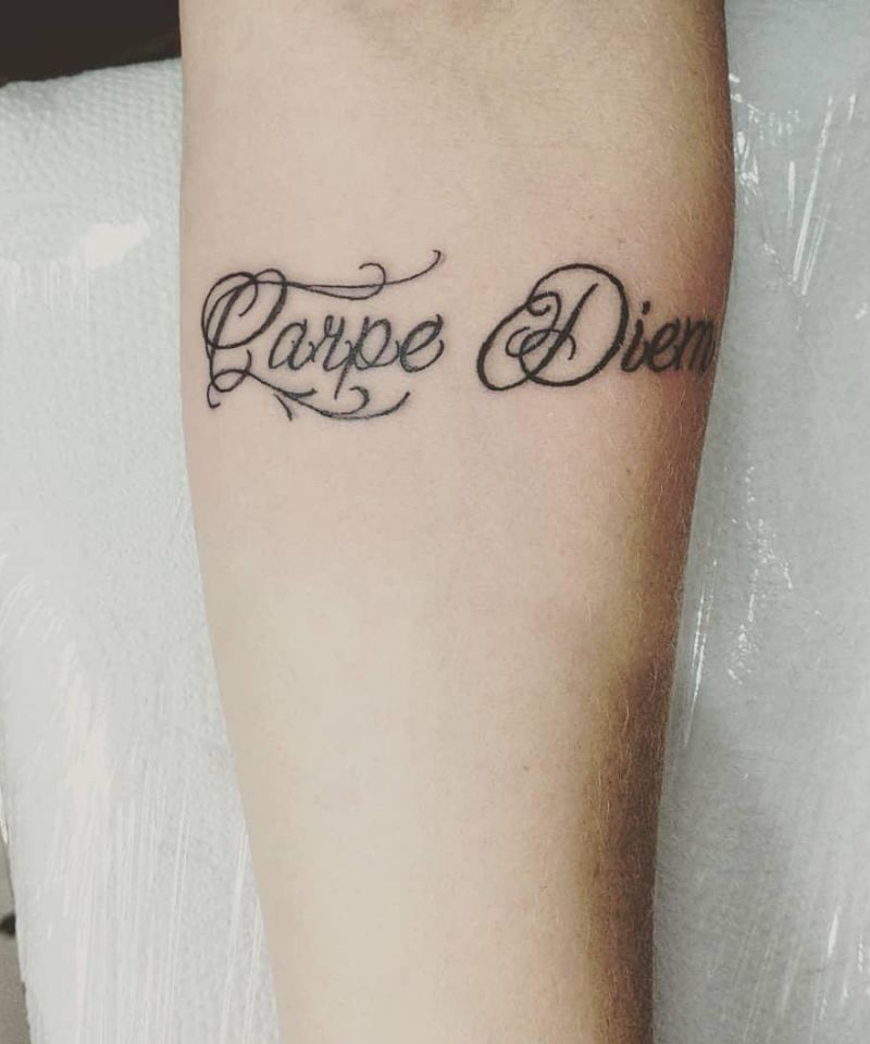 30 Unique Carpe Diem Tattoos You Must Love