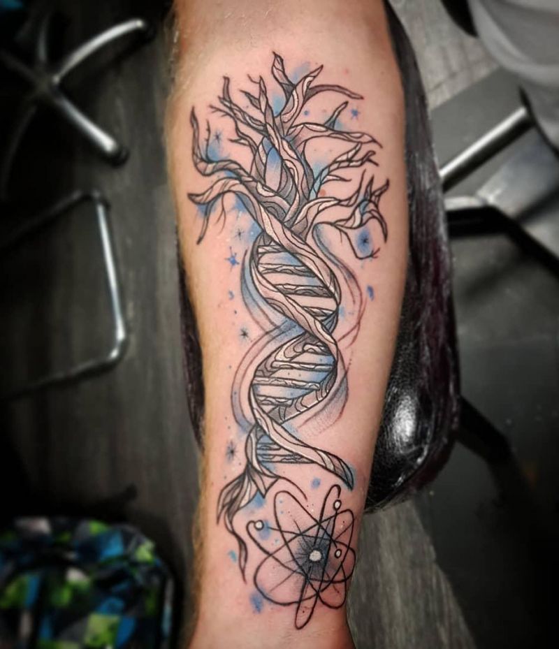 30 Unique DNA Tree Tattoos You Can Copy