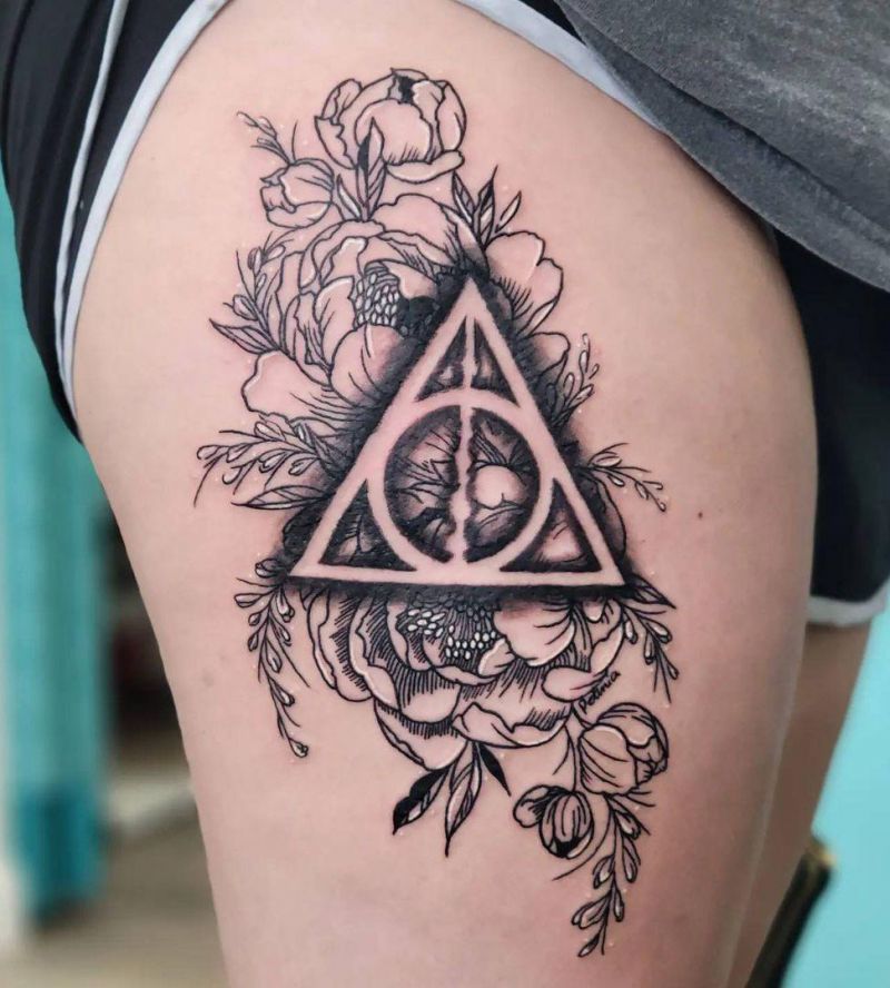 30 Unique Deathly Hallows Tattoos for Your Inspiration