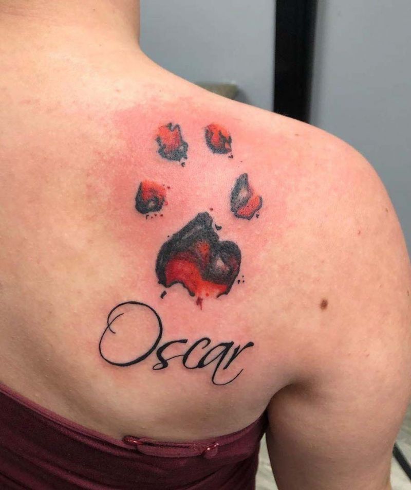 30 Unique Paw Print Tattoos You Must Try