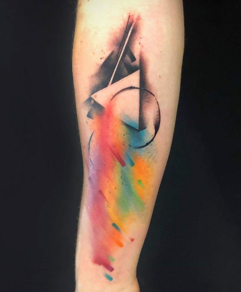 30 Elegant Prism Tattoos You Must Try