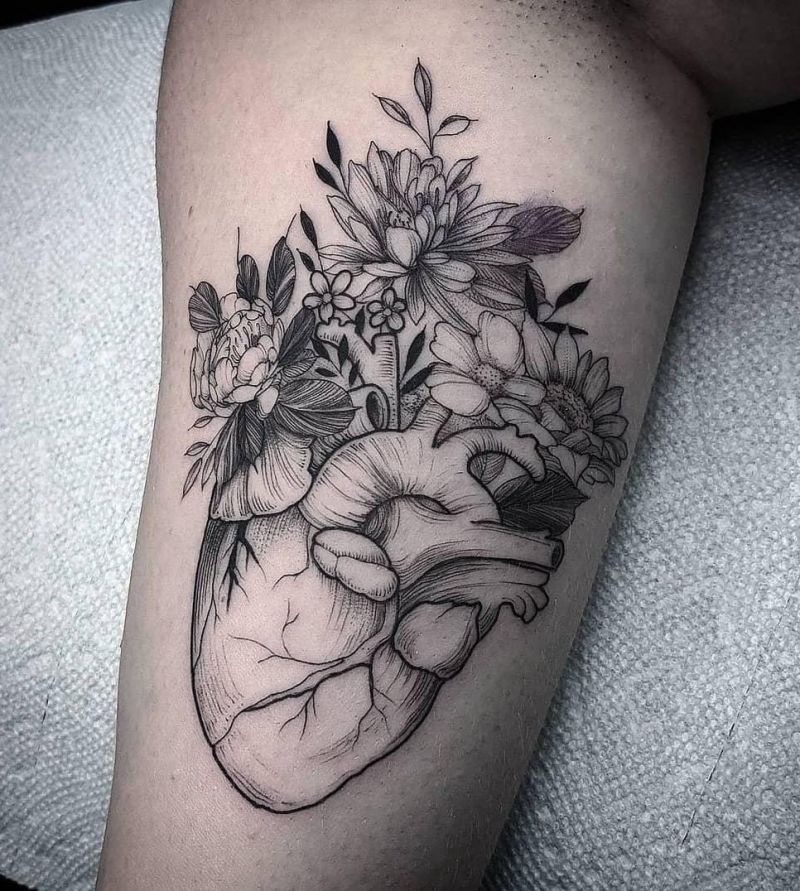 30 Unique Anatomical Heart Tattoos For Your Next Ink