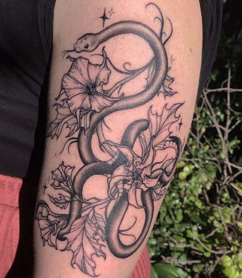 30 Unique Datura Tattoos to Inspire You