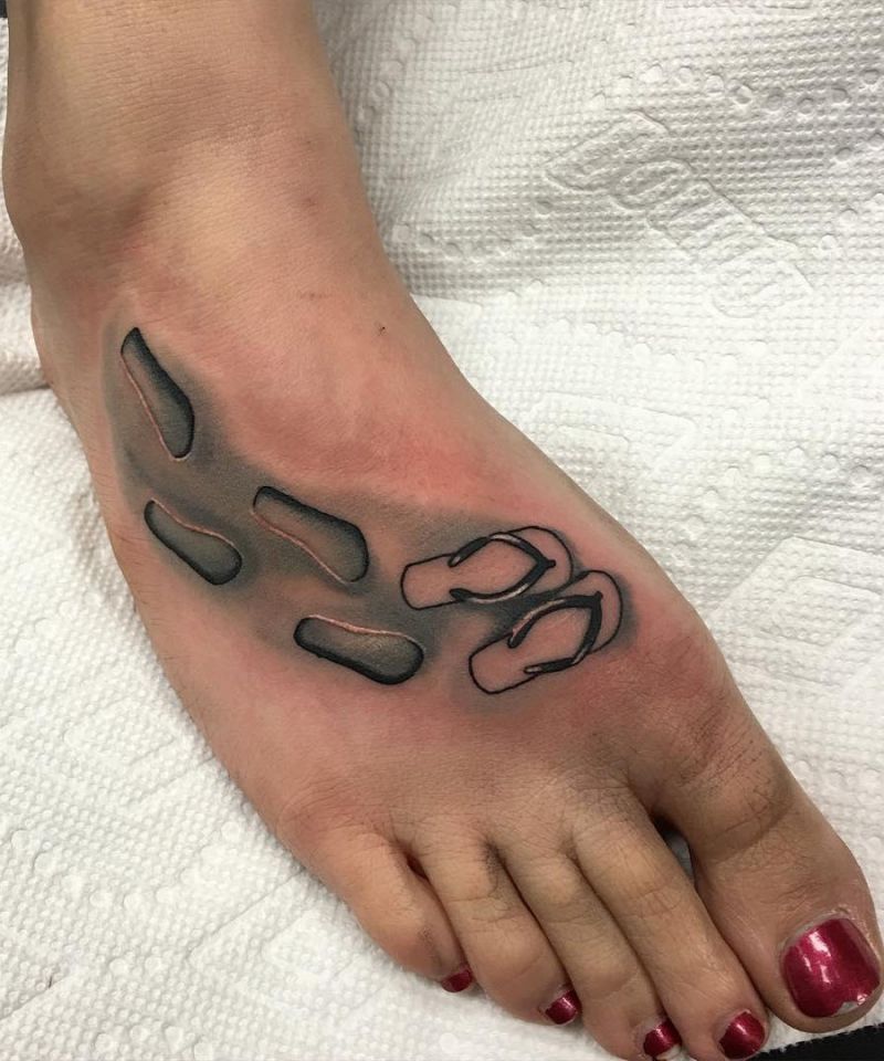 30 Unique Flip Flop Tattoos You Will Love