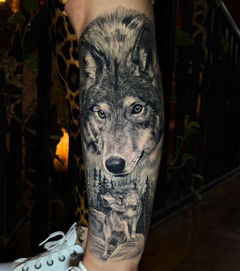 30 Gorgeous Lobo Tattoos You Must See