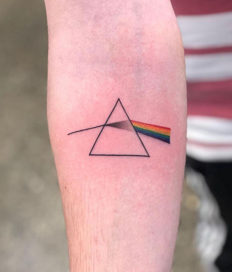 30 Elegant Prism Tattoos You Must Try