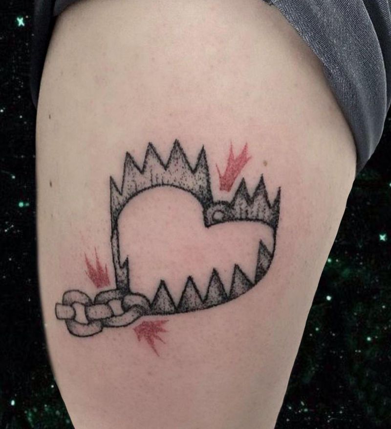 30 Unique Bear Trap Tattoos You Can Copy