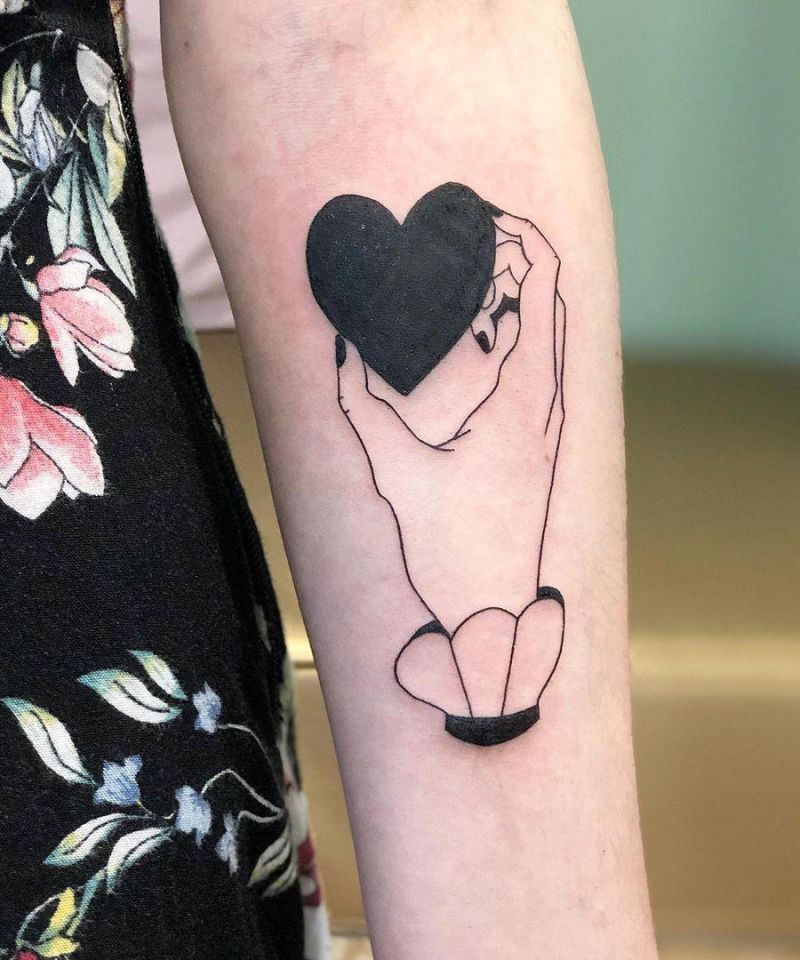 30 Unique Black Heart Tattoos You Can Copy