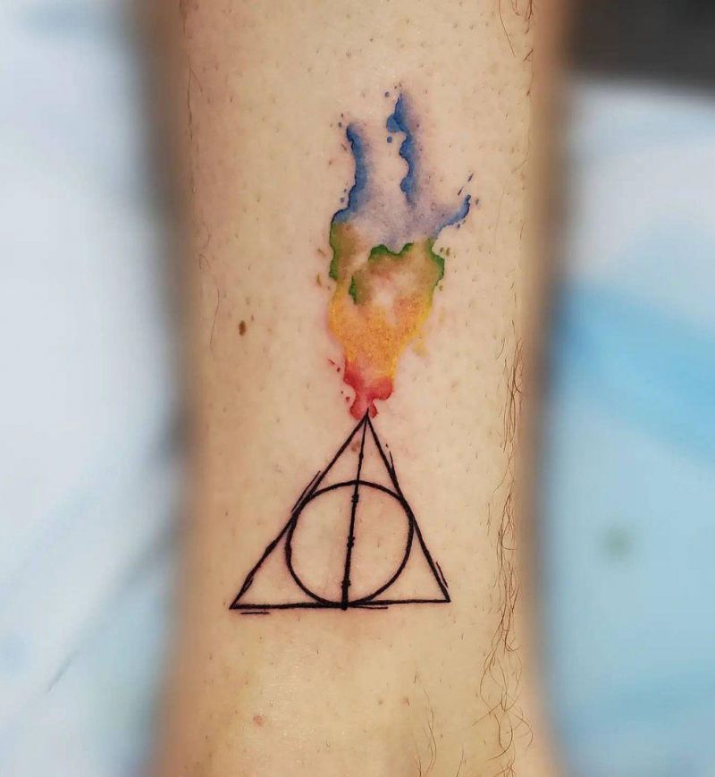 30 Unique Deathly Hallows Tattoos for Your Inspiration