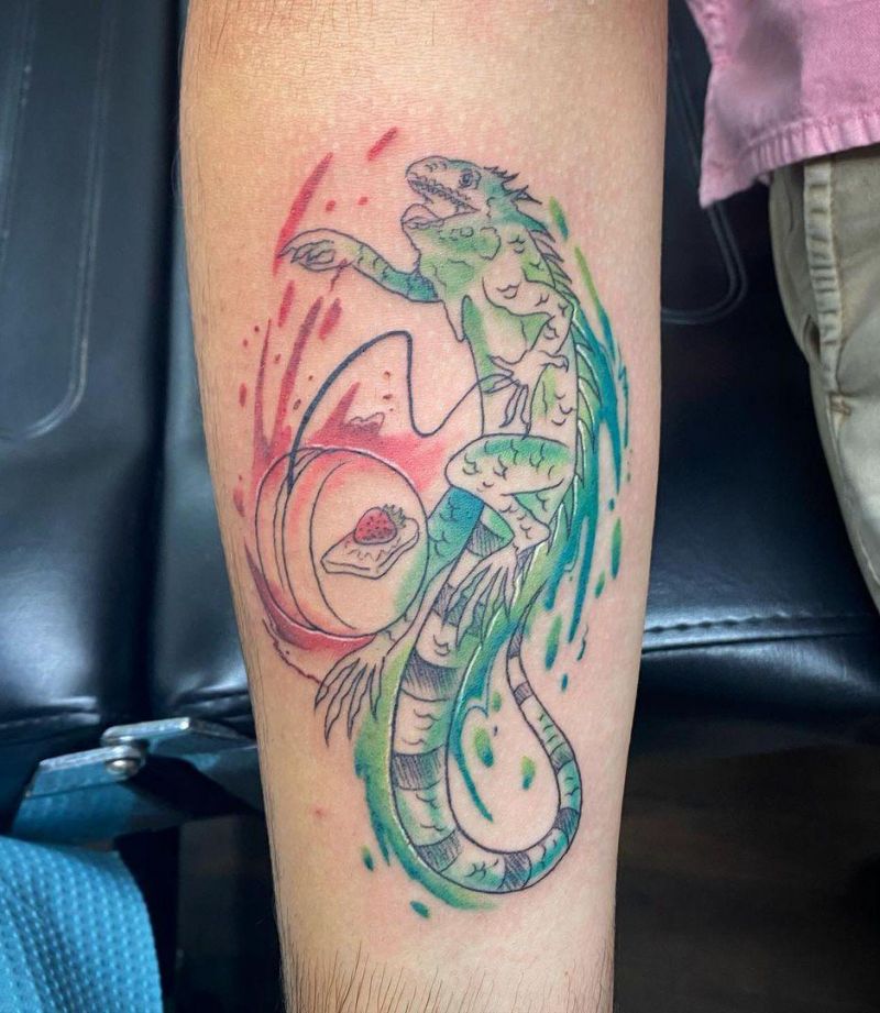 30 Pretty Iguana Tattoos You Will Love