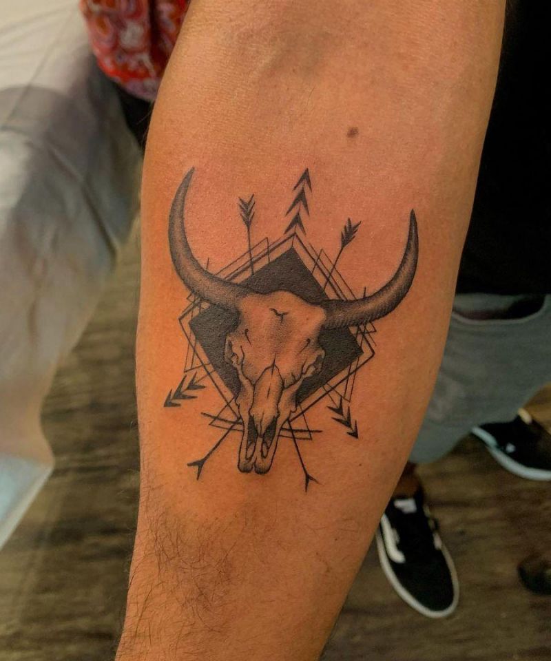 30 Cool Longhorn Tattoos You Must See