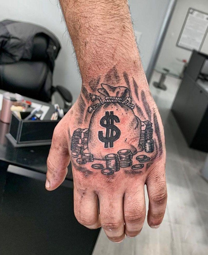 30 Unique Money Bag Tattoos to Inspire You