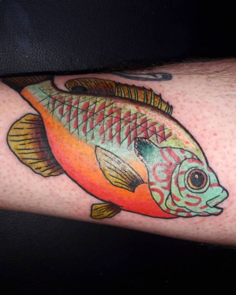 30 Pretty Bluegill Tattoos For Your Next Ink