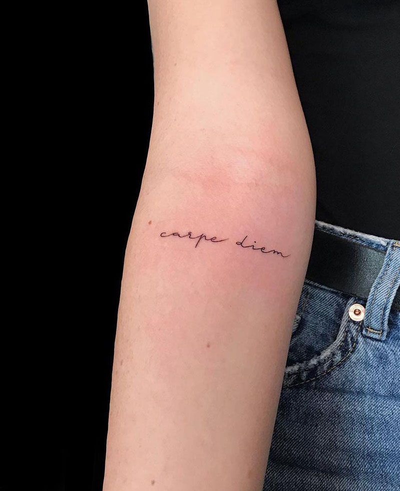 30 Unique Carpe Diem Tattoos You Must Love