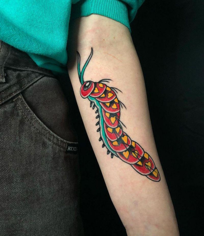 30 Pretty Caterpillar Tattoos You Will Love