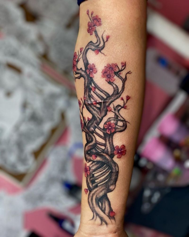 30 Unique DNA Tree Tattoos You Can Copy