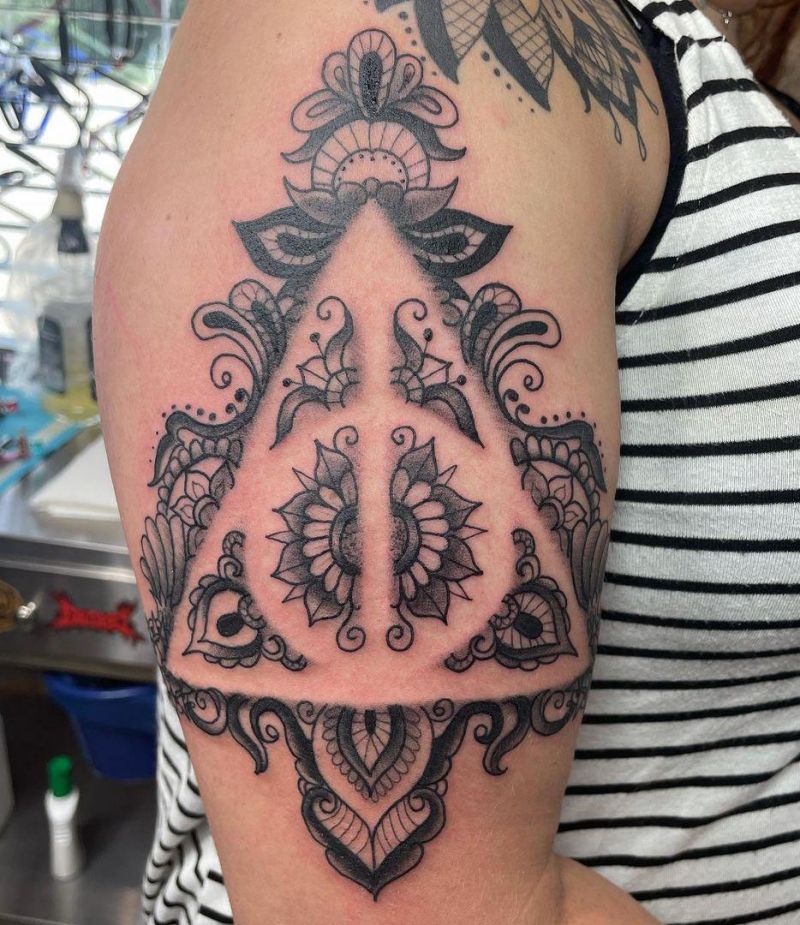 30 Unique Deathly Hallows Tattoos for Your Inspiration