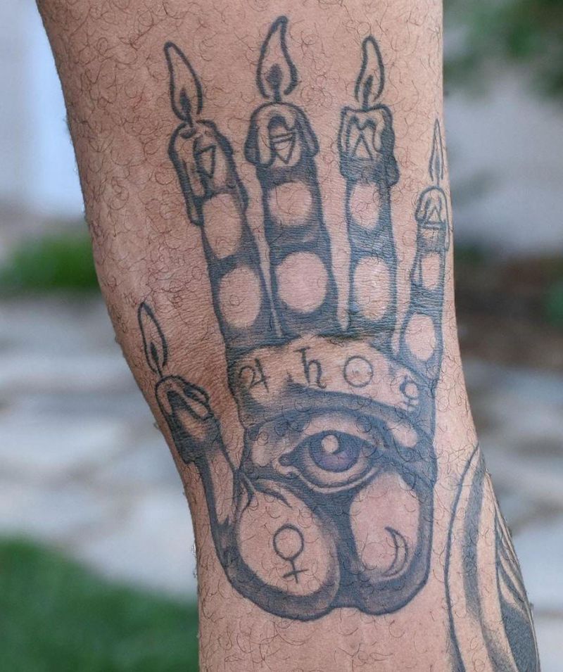 30 Unique Hand of Glory Tattoos to Inspire You