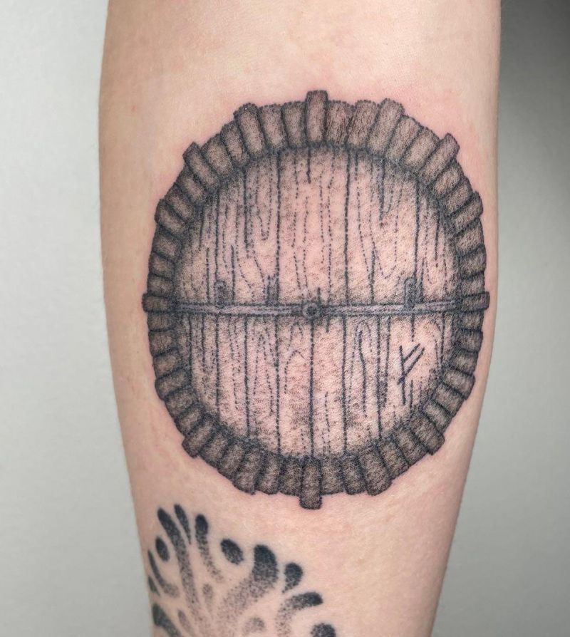 30 Unique Hobbit Door Tattoos You Can Copy