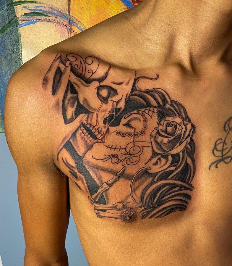 30 Unique Kiss of Death Tattoos You Must Try