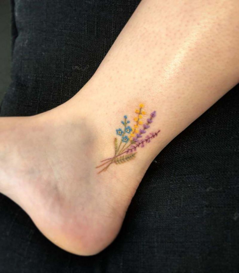 30 Elegant Lavender Tattoos You Can Copy