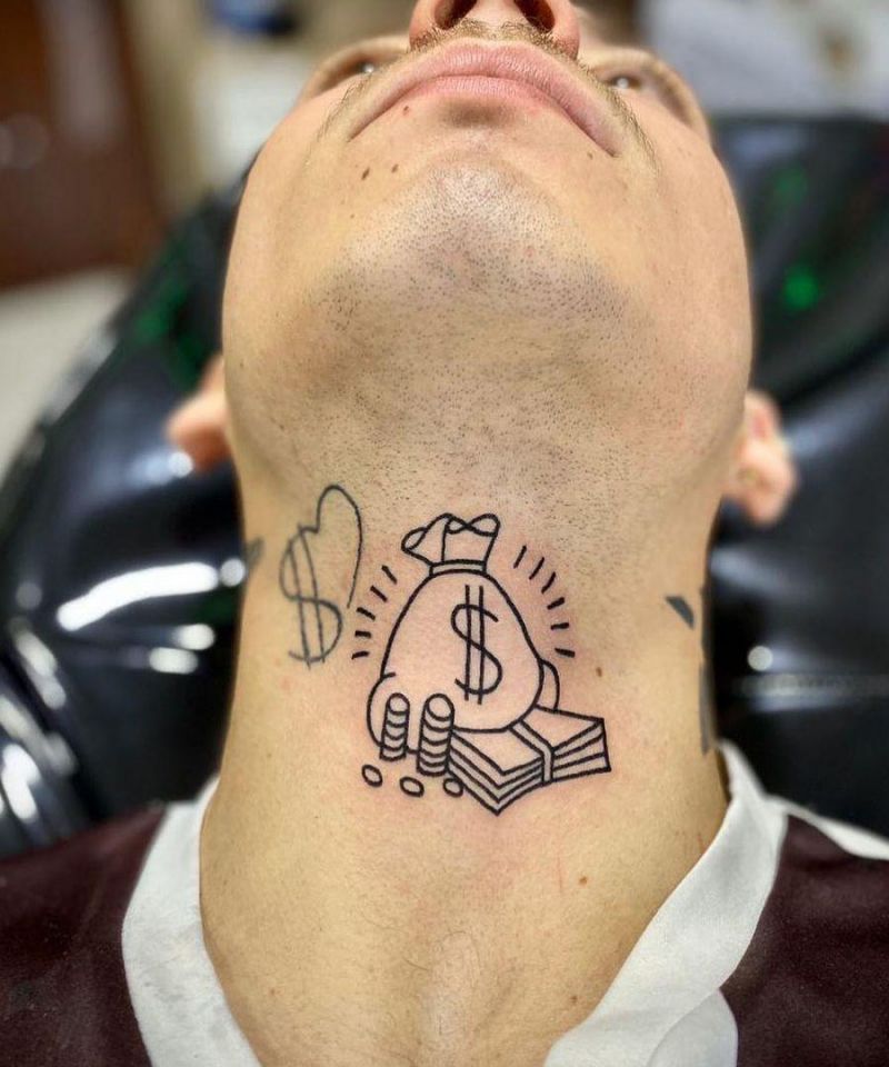 30 Unique Money Bag Tattoos to Inspire You